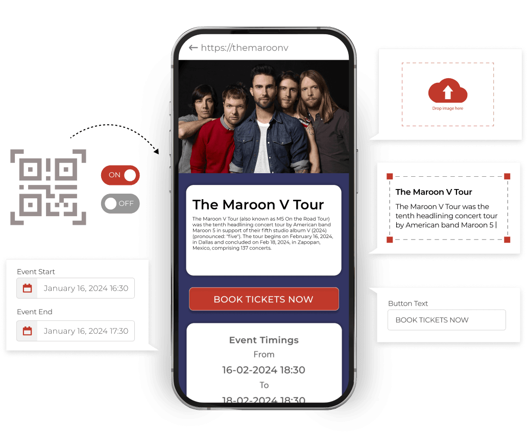 Erstellen Sie dynamische und angepasste QR -Codes für besondere Ereignisse.