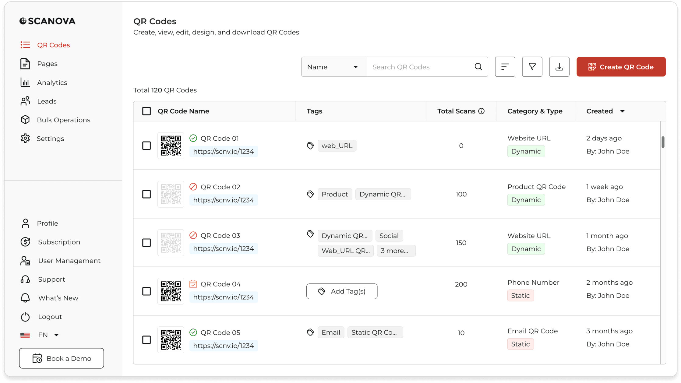 Interface utilisateur intuitive de Scanova
