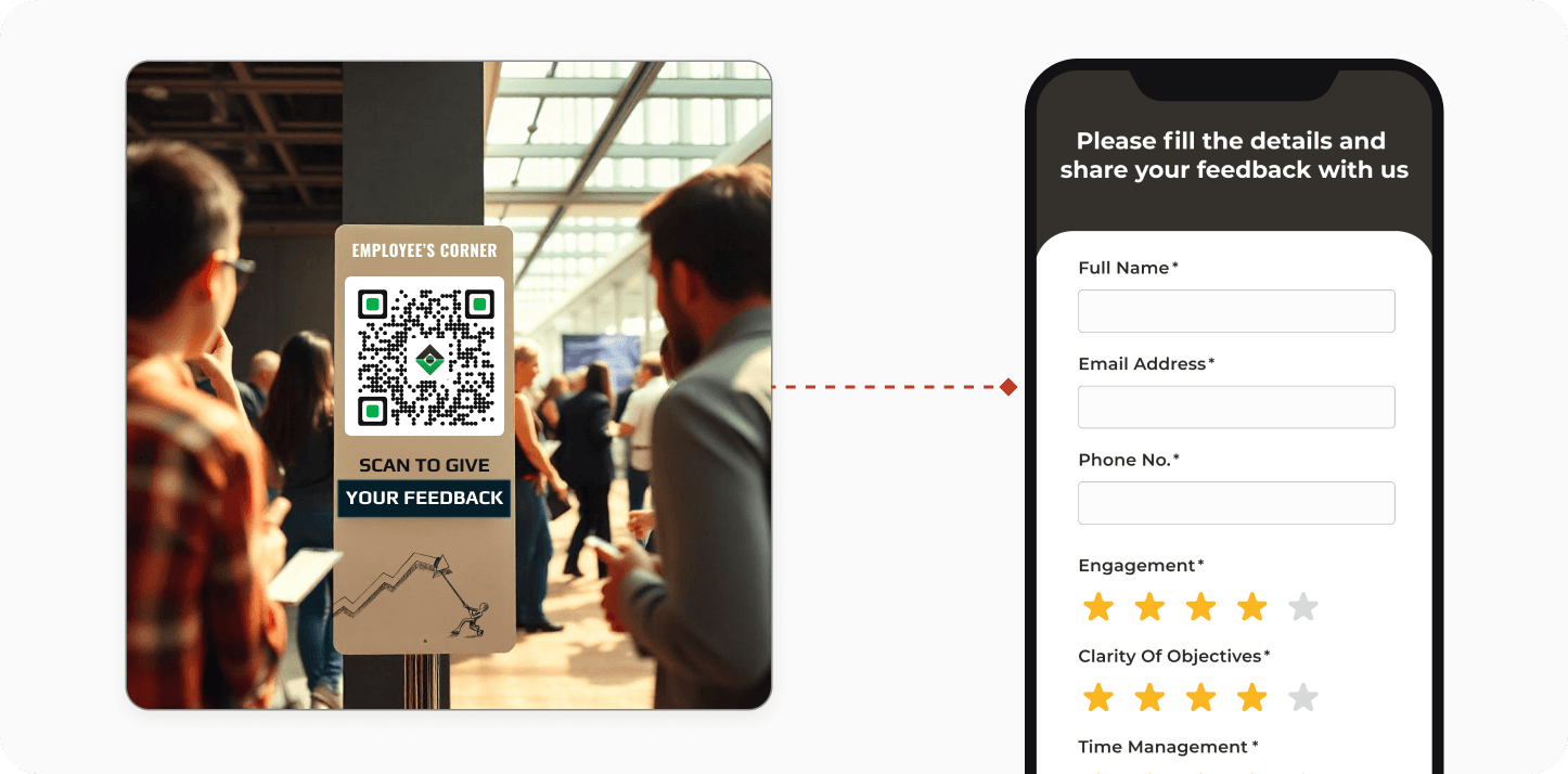  QR Codes to collect employee feedback in workplace