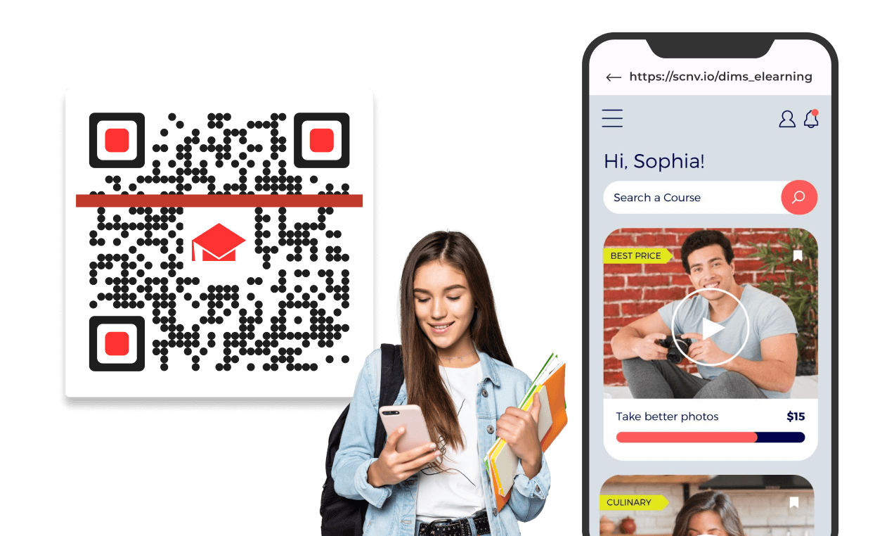 QR Code for students links to personalized assignment feedback, simplifying the process of receiving detailed reviews.