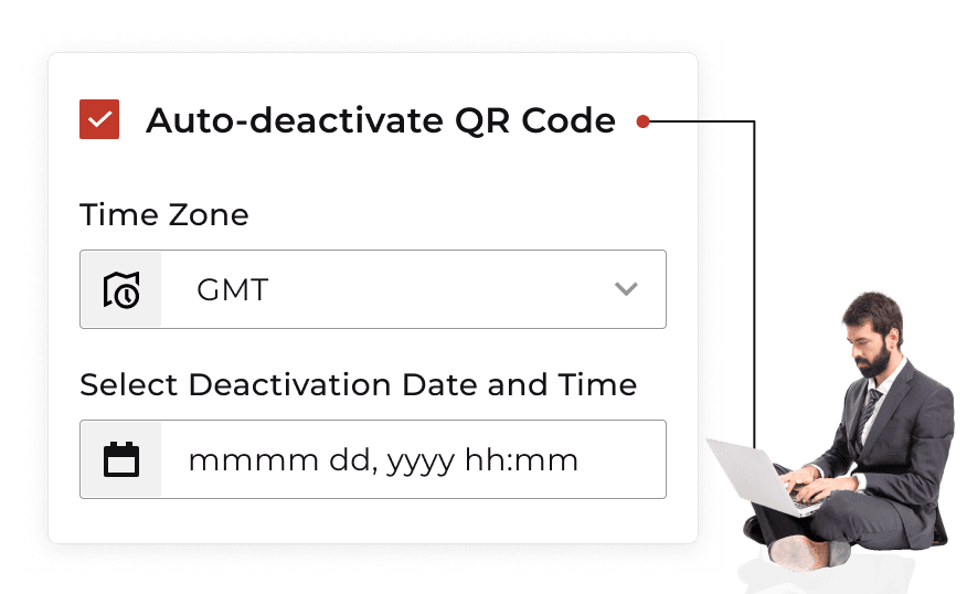 User deactivating the QR Code as per requirement