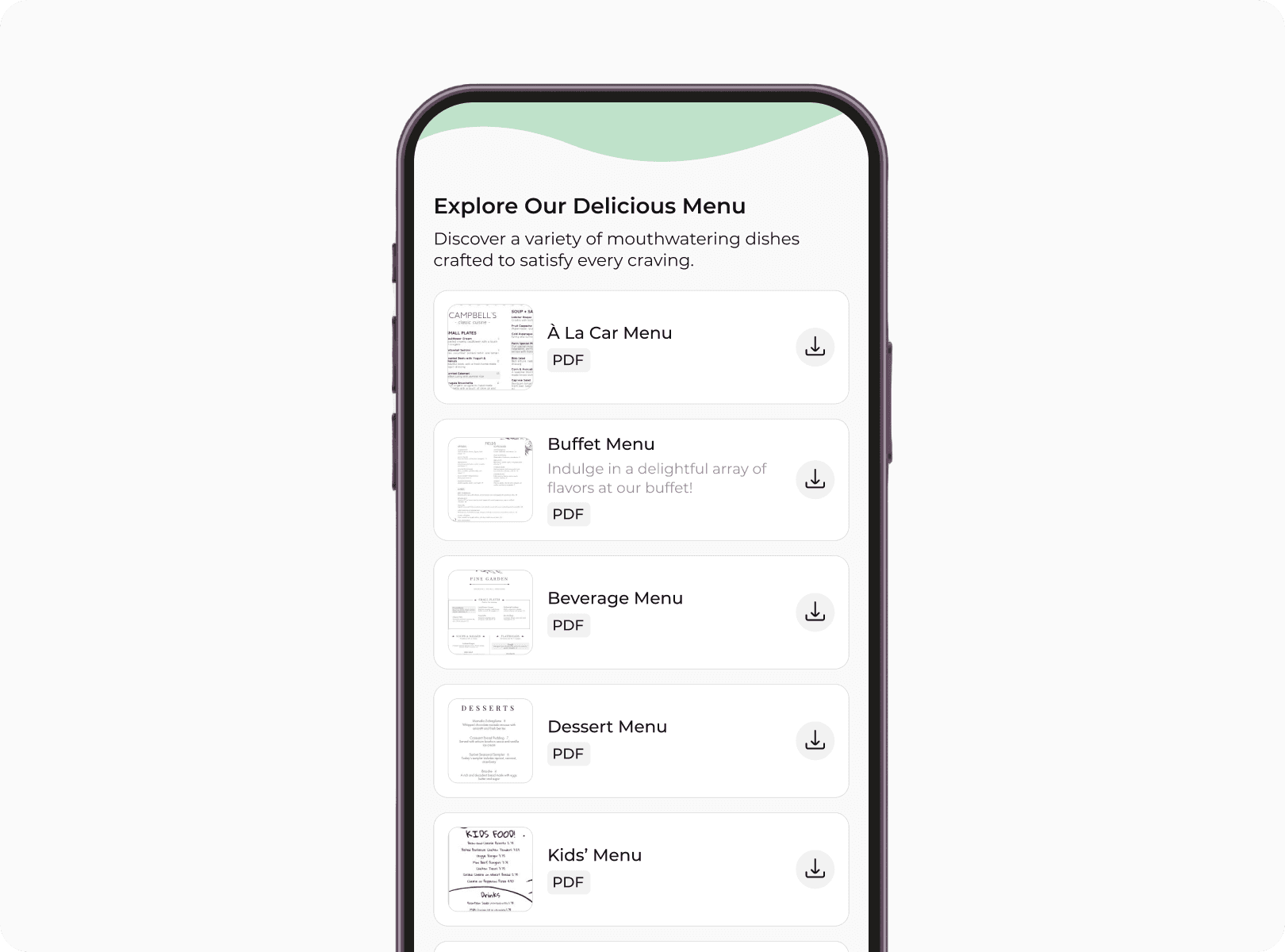 A document being displayed to the user after scanning