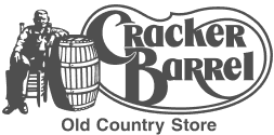 Das Logo von Cracker Barrel, eine führende Restaurantkette, die unsere QR -Code -Lösungen für verbesserte Gastlebnisse nutzt.