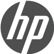 Das HP -Logo, eine technologische Marke, die die QR -Code -Dienste von Scanova für die Produktverfolgung nutzt.